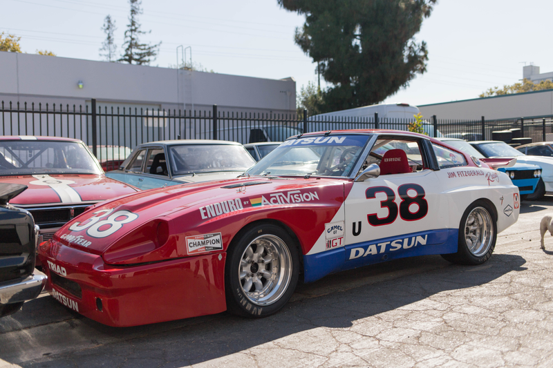 A customer’s 1979 Datsun 280ZX that was raced by Jim Fitzgerald. It was once owned by Adam Carolla before it was sold to its current owner.